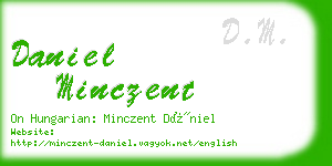 daniel minczent business card